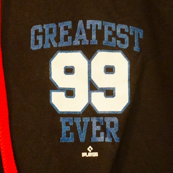 Next Level Black & Red Hoodie Jacket with “Greatest Ever 99” Large - Picture 3 of 6
